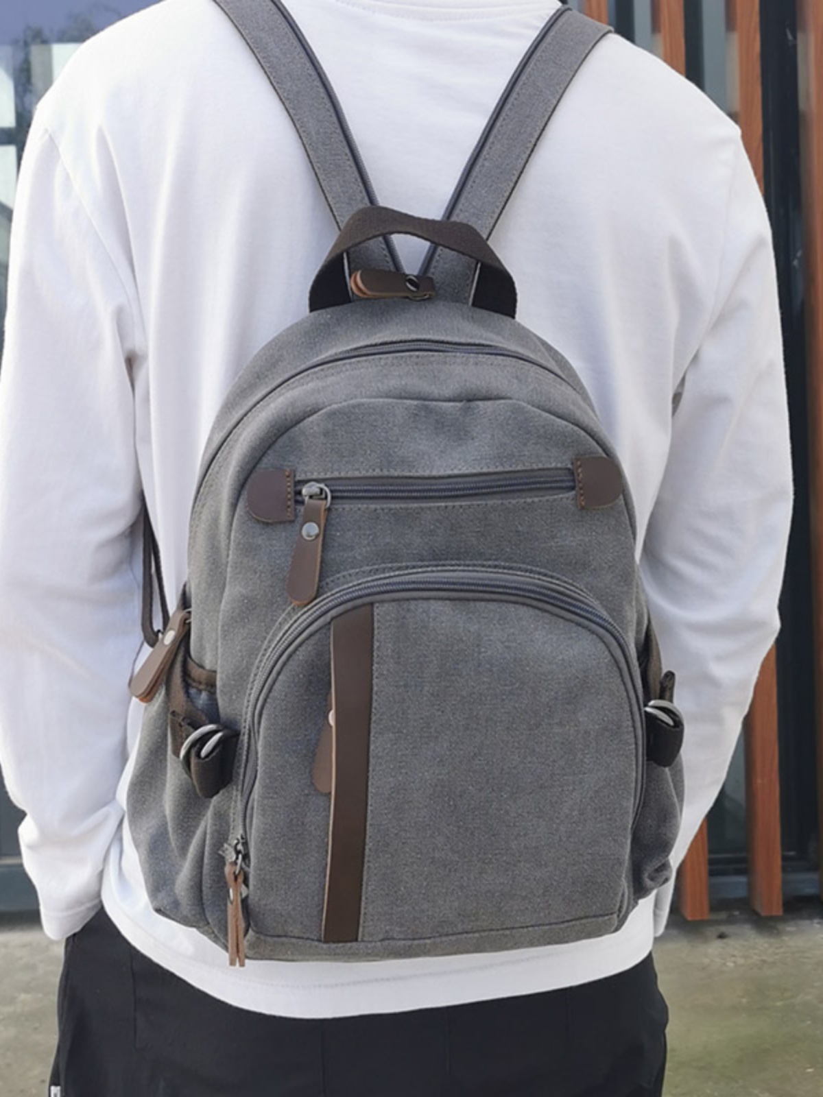 Small Canvas Backpack Leisure  - Canvas Backpack Casual review and price