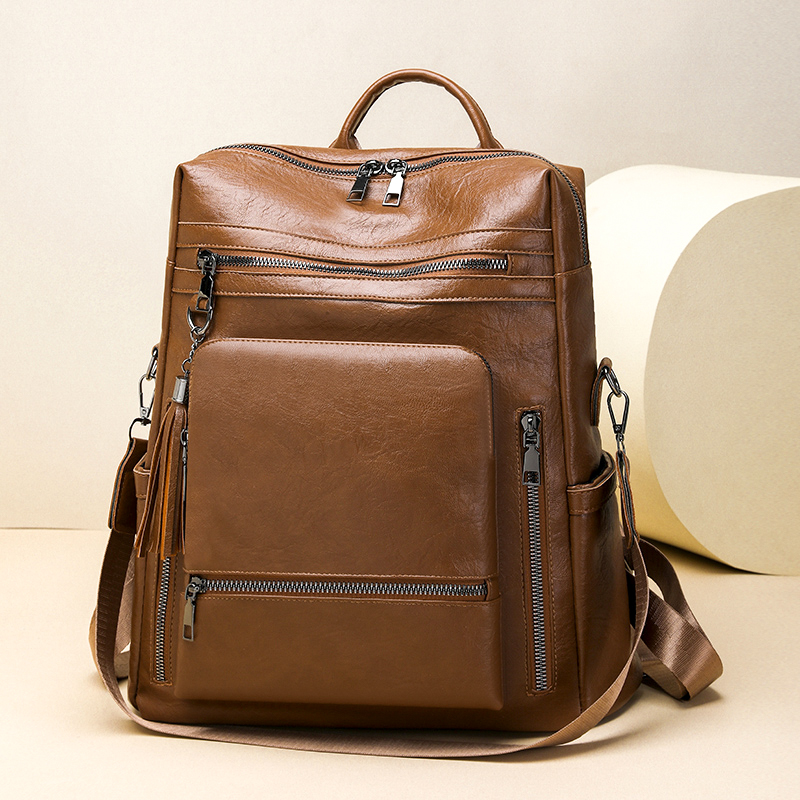 Vintage Leather Look Backpack  - Leather Backpack Vintage review and price