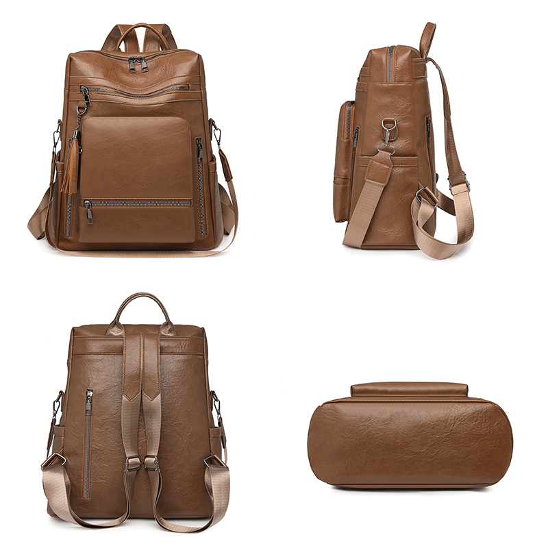 Vintage Leather Look Backpack  - Leather Backpack Vintage review and price
