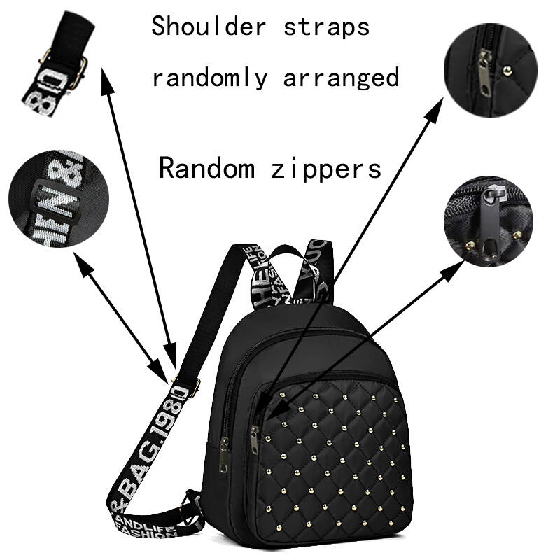 Chic Stylish Studded Backpack  - Canvas Backpack Casual review and price